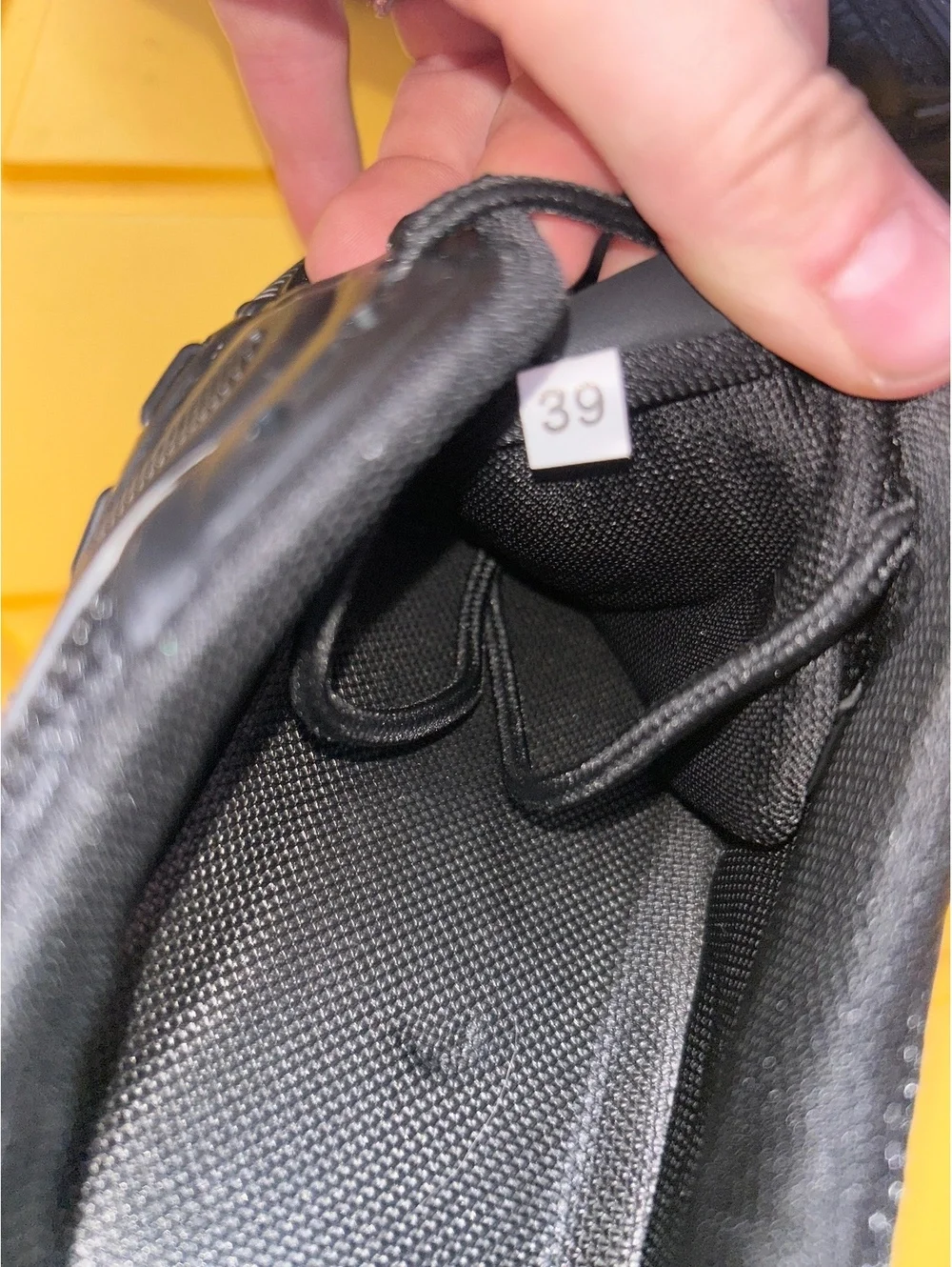 Black Athletic Sneakers  EU39 with Mesh and Synthetic Uplc